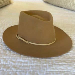 Custom Beaver Hat 7 1/8 caramel brown
